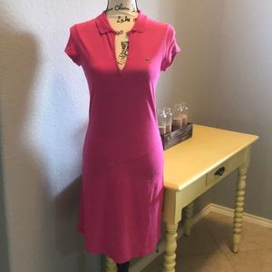 Lacoste pink dress, size 38